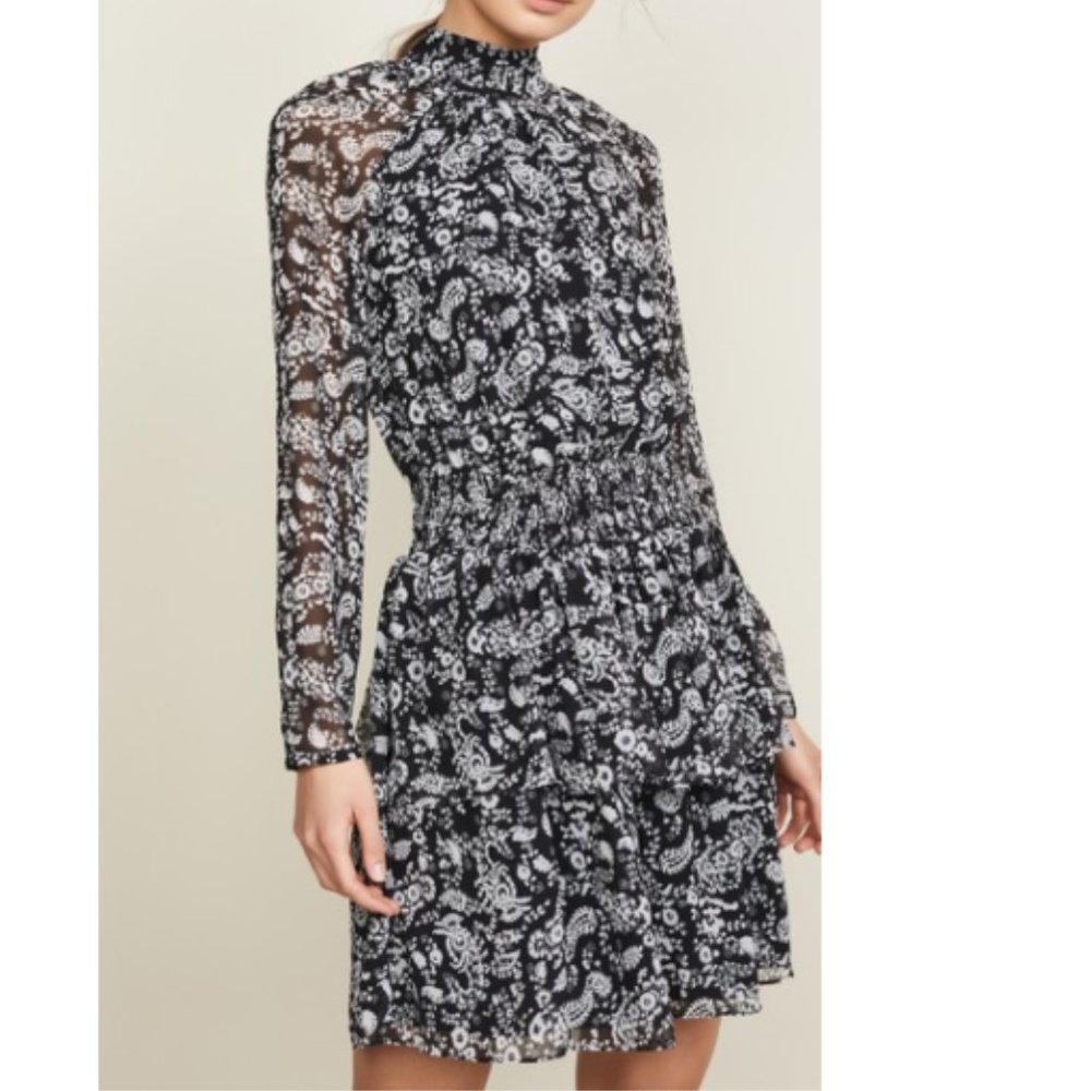 Rebecca Minkoff Black/White Paisley Dress